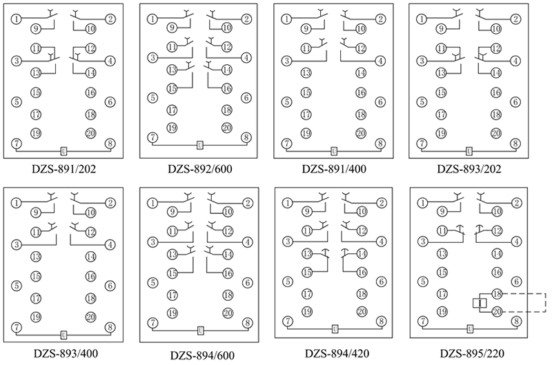 DZS-893/400內部接線圖